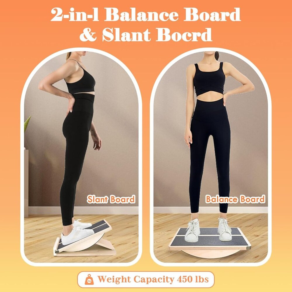 Adjustable Incline Board and Calf Stretcher, Slant Board(1 pack)
